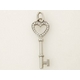 【現品限り】TIFFANY（ティファニー） キー ハート ダイヤ チャーム 【中古SA】