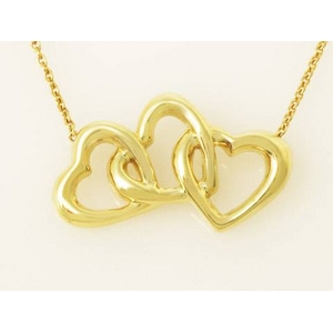 【現品限り】TIFFANY（ティファニー） オープンハートネックレス YG 【中古SA】