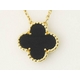 【現品限り】Van Cleef & Arpels(ヴァンクリーフ&アーペル) ヴィンテージ アルハンブラ ネックレス K18YG/オニキス 【中古SA】