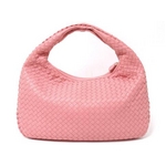 【現品限り】BOTTEGA VENETA（ボッテガヴェネタ） イントレチャート ワンショルダーバッグ ピンク 115653 アウトレット品  【中古SA】