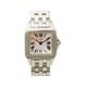 【現品限り】Cartier（カルティエ） サントスドゥモアゼルSM ピンクシェル SS レディース クオーツ 【中古SA】 - 縮小画像1