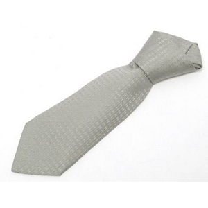 【現品限り】HERMES（エルメス） ネクタイ H柄 グレー 【中古A】 - 拡大画像