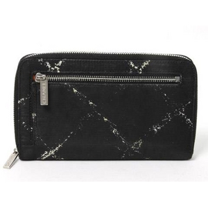 【現品限り】CHANEL（シャネル） 旧トラベルライン ラウンドファスナー財布 黒 【中古BC】