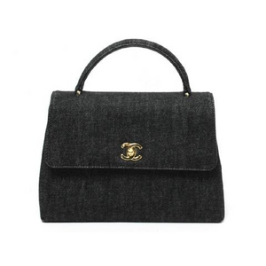 【現品限り】CHANEL（シャネル） シャネル ハンドバッグ デニム 黒 ブラック 【中古A】
