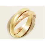 【現品限り】Cartier（カルティエ） カルティエ トリニティリング スリーカラー #49 【中古SA】