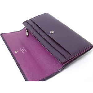 【現品限り】LOUIS VUITTON(ルイヴィトン)エピ ファスナー長財布 カシス M6374K【中古AB】