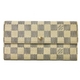 【現品限り】LOUIS VUITTON（ルイヴィトン）ダミエアズール ファスナー長財布 N61735【中古AB】