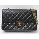 【現品限り】CHANEL(シャネル) シャネル マトラッセ Wチェーン定番ショルダー25 ラムスキン 黒 ブラック【中古AB】