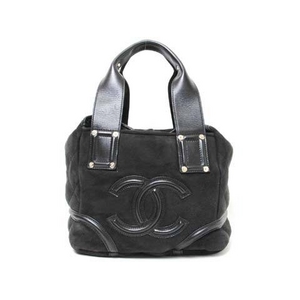 【現品限り】CHANEL（シャネル） ハンドバッグ ムートン スクエア 黒 【中古A】