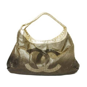 【現品限り】CHANEL（シャネル） 2008年クルーズライン ハリウッド ショルダーバッグ ゴールド 【中古A】