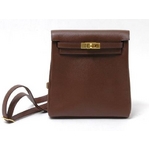 【現品限り】HERMES（エルメス） ケリーアドPM クシュベル ブラウン ゴールド金具 【中古SA】