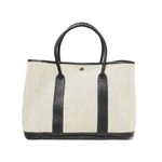 【現品限り】HERMES（エルメス） ガーデンパーティPM グレー リボン柄 ボルディック 【中古AB】