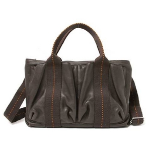 【現品限り】HERMES（エルメス） キャラバンホリゾンタルPM ブラウン ストラップ付き 【中古A】