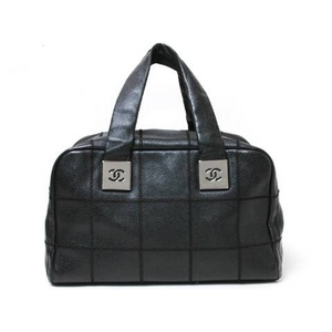 【現品限り】CHANEL(シャネル) ミニボストン ソフトキャビア 黒 【中古AB】