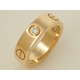 【現品限り】Cartier（カルティエ） ラブリング ハーフダイヤ YG #50【中古SA】 - 縮小画像1