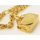 【現品限り】CHANEL（シャネル） ネックレス ゴールド バッグモチーフ【中古AB】 - 縮小画像3