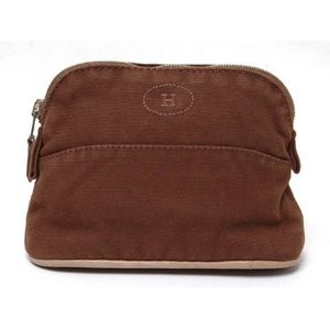 【現品限り】HERMES（HERMES（エルメス）） ボリードポーチ ミニミニ ブラウン 【中古B】 - 拡大画像