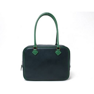 【現品限り】HERMES（HERMES（エルメス）） ミニプリュム クシュベル ネイビー／グリーン 【中古A】 - 拡大画像