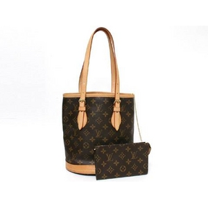 【現品限り】LOUIS VUITTON（ルイヴィトン） モノグラム バケツPM ポーチ付き M42238 【中古AB】 - 拡大画像