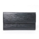 【現品限り】LOUIS VUITTON（ルイヴィトン） エピ 3つ折長財布 黒 ブラック M63722 【中古AB】