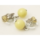 【現品限り】CHANEL（シャネル） イヤリング ココ ボール ホワイト／イエロー 【中古A】 - 縮小画像2