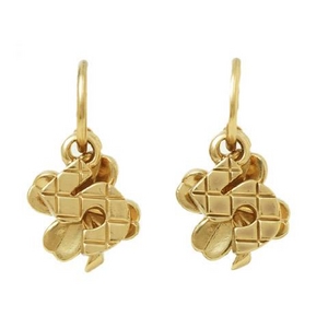 【現品限り】CHANEL（シャネル） ピアス No5＆クローバー ゴールド 【中古A】 - 拡大画像