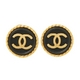 【現品限り】CHANEL（シャネル） イヤリング ココ 丸型 ゴールド／ブラック 【中古AB】