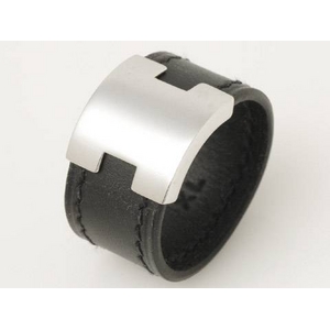 【現品限り】HERMES（エルメス） ルーリーリング ブラック／シルバー XL 【中古A】 - 拡大画像