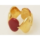 【現品限り】LOUIS VUITTON（ルイヴィトン） バーグパシオン リング ハート ゴールド／レッド M65836【中古AB】 - 縮小画像2