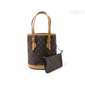 【現品限り】LOUIS VUITTON（ルイヴィトン） モノグラム バケツPM ポーチ付き M42238 【中古AB】 - 拡大画像
