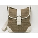 【現品限り】COACH（コーチ） ミニシグネチャー ショルダーバッグ ベージュ／ホワイト 6377 【中古A】