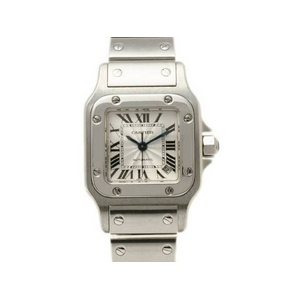 【現品限り】Cartier(カルティエ) サントスガルベSM オートマ SS 白文字盤 【中古A】