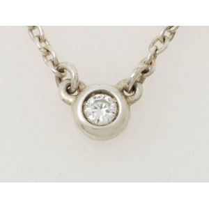 【現品限り】TIFFANY（ティファニー） バイザヤードネックレス シルバー925 ダイヤ 【中古SA】 - 拡大画像
