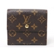 【現品限り】LOUIS VUITTON（ルイヴィトン） モノグラム Wホック財布 M61654 【中古A】