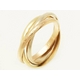 【現品限り】Cartier（カルティエ） カルティエ トリニティリング 3カラーゴールド #50 【中古A】