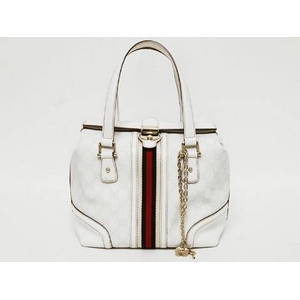 【現品限り】GUCCI（グッチ） GGプラス スクエアハンドバッグ 白 ホワイト 146002 【中古AB】