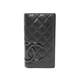 【現品限り】CHANEL（シャネル） カンボンライン 2つ折長財布 黒／黒 A26717 【新品】