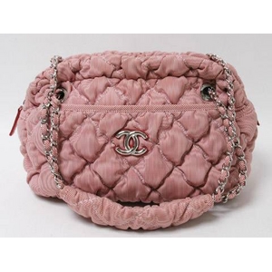 【現品限り】CHANEL（シャネル） バブルキルト ショルダーバッグ 赤 【中古A】