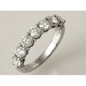 【現品限り】TIFFANY（ティファニー） PT950 ハーフサークル プロングセッティング ダイヤリング 約0.91ct 【中古SA】 - 拡大画像