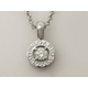 【現品限り】BVLGARI（ブルガリ） ブルガリブルガリ ネックレス ペンダント 1Pダイヤ WG 約0.25ct 【中古SA】