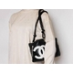 【現品限り】CHANEL（シャネル） カンボンライン ボーリングバッグ 黒／白 A25171 【中古A】 - 縮小画像2
