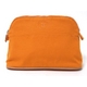【現品限り】HERMES（エルメス） ボリードポーチ25 オレンジ シルバー金具 【新品同様】