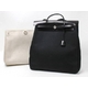 【現品限り】HERMES（エルメス） エールバッグMM ナチュラル／ブラック 【中古AB】
