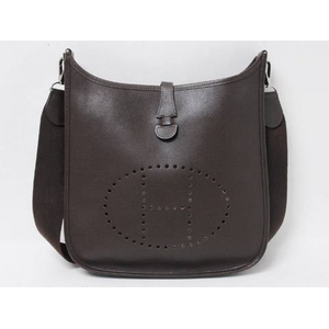 【現品限り】HERMES（エルメス） エブリンPM エプソン ショコラ シルバー金具 【中古AB】 - 拡大画像