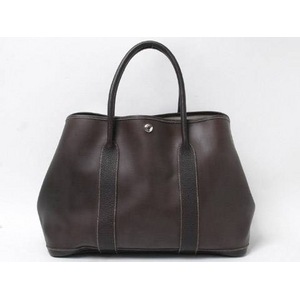【現品限り】HERMES（エルメス） ガーデンパーティPM アマゾニア ブラウン 【中古SA】 - 拡大画像
