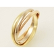 【現品限り】Cartier（カルティエ） トリニティリング スリーカラー #49 【中古SA】