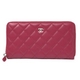 【現品限り】CHANEL（シャネル） マトラッセ ラウンドファスナー長財布 ピンク ラムスキン A50097 【新品同様】 - 縮小画像1
