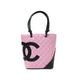 【現品限り】CHANEL（シャネル） カンボンライン ミディアムトート ブラック／ピンク A25167 【新品同様】