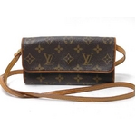 【現品限り】LOUIS VUITTON（ルイヴィトン） モノグラム ポシェットツインPM M51854 【中古BC】