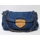 【現品限り】PRADA（プラダ） チェーンショルダー デニム ブルー BN4659 【中古A】
